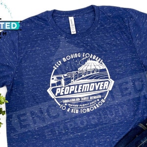 People Mover Blijf vooruit gaan Geïnspireerd Disney Tomorrowland Peoplemover Disneyland Disney World Ride Vakantieshirt