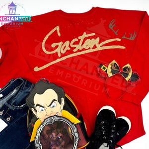 Gaston Villain Disney Jersey Shirt, Gaston Beauty and the Beast Villain Disney Halloween MNSSHP Villains Jersey Shirt
