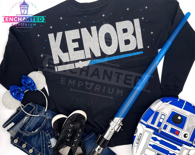 Featured listing image: Obi-Wan Kenobi Jedi Star Wars Inspired Disney Jersey Shirt, Obi Wan Kenobi Series Disneyland Disney World Jersey Shirt, Obi-Wan Kenobi Jedi