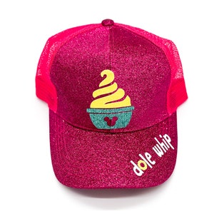 Dole Whip Disney Parks Snacks Inspired Trucker Hat, Youth Adult Women Disney World Disneyland Snacks Dole Whip Hat