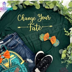 Merida Brave Inspired Disney Princess Shirt, Disney Pixar Princess Merida Brave Change Your Fate Shirt