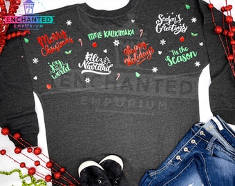 Disney Christmas Holiday Sayings Santa Mickey Disney Disneyland Disney World Jersey Shirt