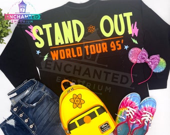 Powerline Stand Out World Tour Goofy Movie Disney Inspired Jersey Shirt Disneyland Disney World Jersey Shirt