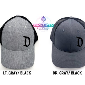 Disneyland D Off Center Mickey Head Inspired Fitted Hat, Youth Adult Women Men Walt Disney Mickey Mouse Castle Fitted Hat or Trucker Hat