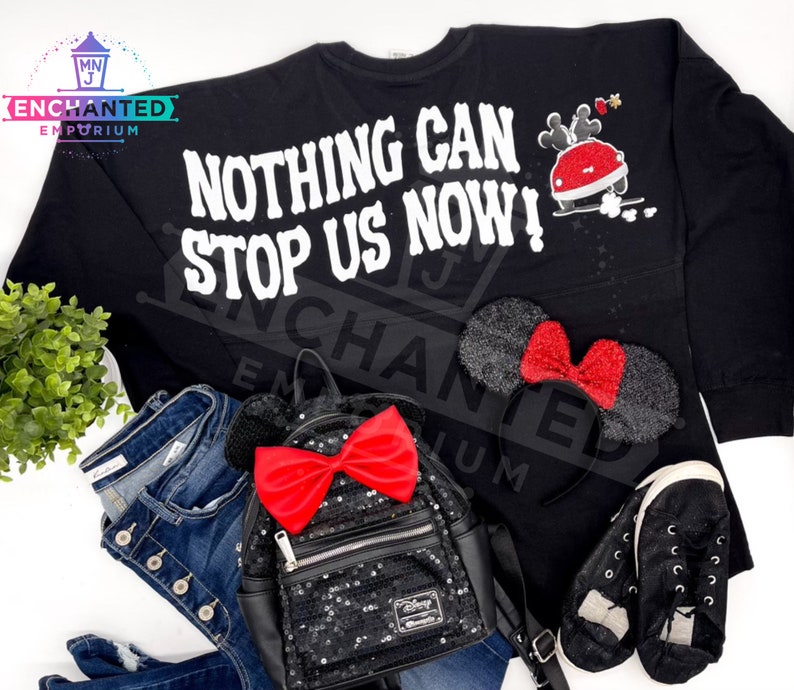 Mickey and Minnie's Runaway Railway Nothing Can Stop Us Now Disney Inspired Disney Ride Jersey Shirt Disneyland Disney World Jersey Shirt