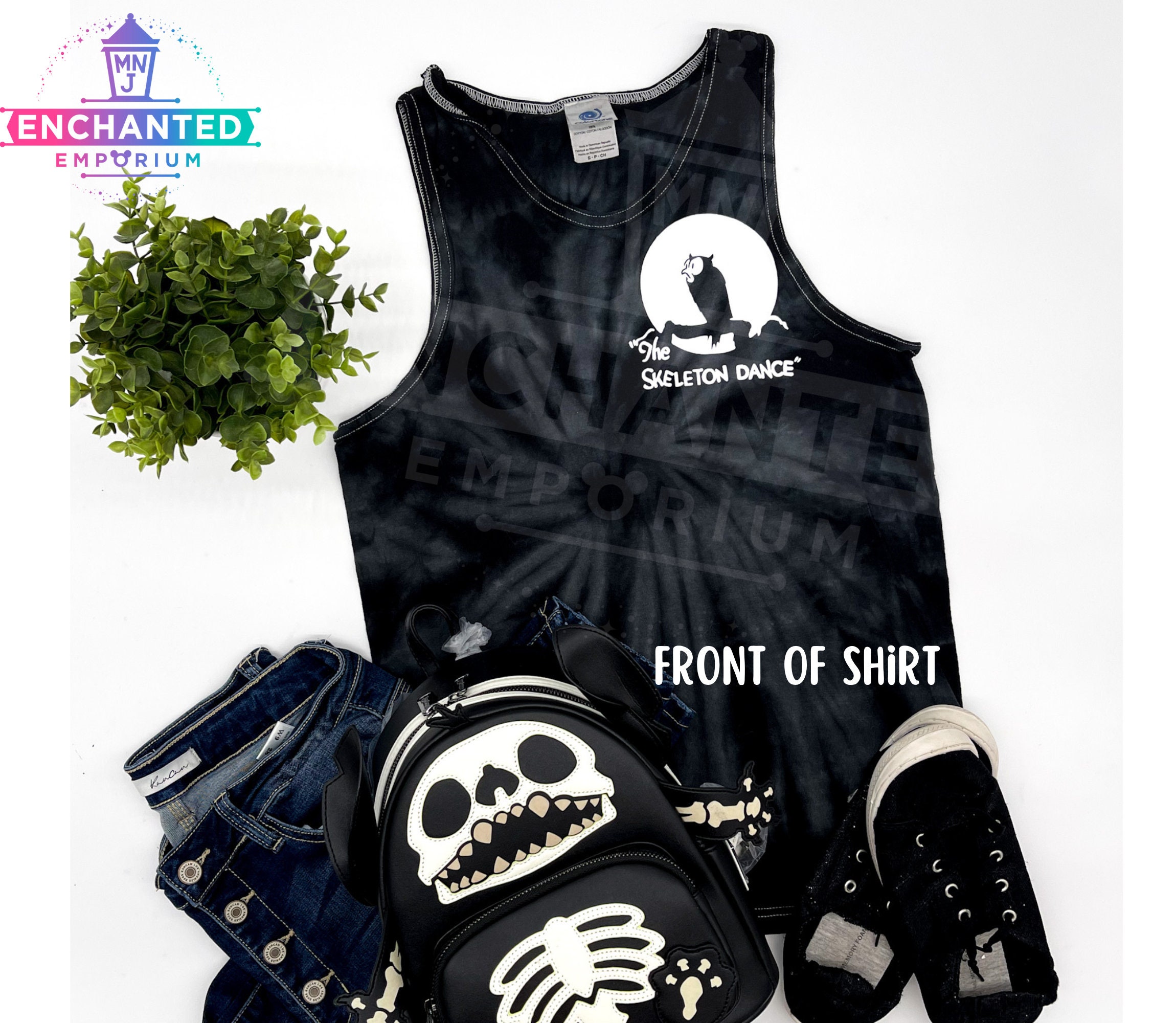 Silly Symphony Skeleton Dance Disney Inspired Tank Top Etsy 日本