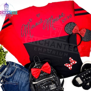 Minnie Mouse Disney Disneyland Disney World Jersey Shirt