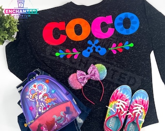 COCO Remember Me El Dia De Los Muertos Chemise en jersey inspirée du jour des morts Disney Chemise en jersey Disneyland Disney World