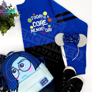 Sadness Emotion Pixar Inside Out Core Memory Day Disney Inspired Jersey ...