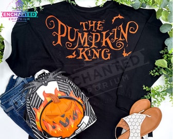 Calabaza Rey Jack Skellington Pesadilla antes de Navidad inspirado Disney inspirado Jersey camisa Disneyland Disney World Jersey camisa