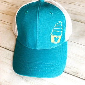 Dole Whip Disney Parks Snacks Inspired Trucker Hat, Youth Adult Women Disney World Disneyland Snacks Dole Whip Hat