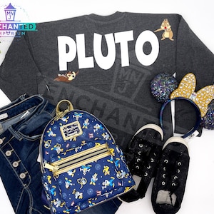 Pluto Disney Inspired Jersey Shirt Disneyland Disney World Jersey Shirt
