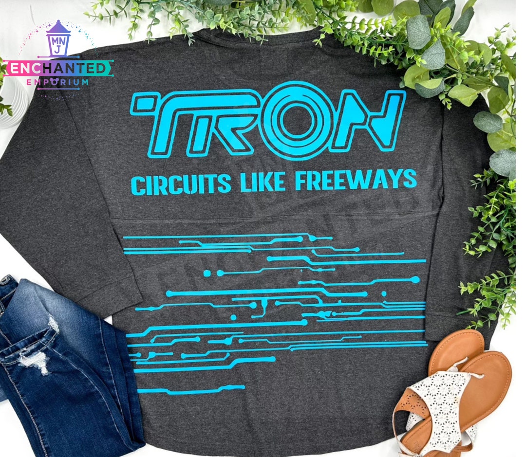 トップス TRON disney official size L Amazon.com: Disney TRON Official 1982 Original Movie Logo Premium