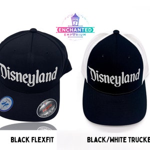 Disneyland Inspired Fitted Hat, Youth Adult Women Men Walt Disney Mickey Mouse Disneyland Fitted Hat or Trucker Hat