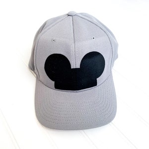 Half Mickey Head Inspired Fitted Hat, Mickey Hat, Youth Adult Women Men Walt Disney Mickey Mouse Hat Fitted Hat or Trucker Hat