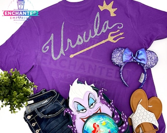 Ursula Disney Villain Little Mermaid Disneyland Disney World Shirt, Ursula Disney Halloween Villain Shirt