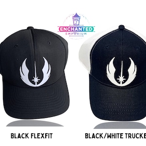 Star Wars Jedi Symbol Disney Star Wars Land Galaxy&#39;s Edge Inspired Fitted or Trucker Hat, Youth Adult Women Men Disney Star Wars Jedi Hat