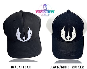 Star Wars Jedi Symbol Disney Star Wars Land Galaxy's Edge Inspired Fitted or Trucker Hat, Youth Adult Women Men Disney Star Wars Jedi Hat