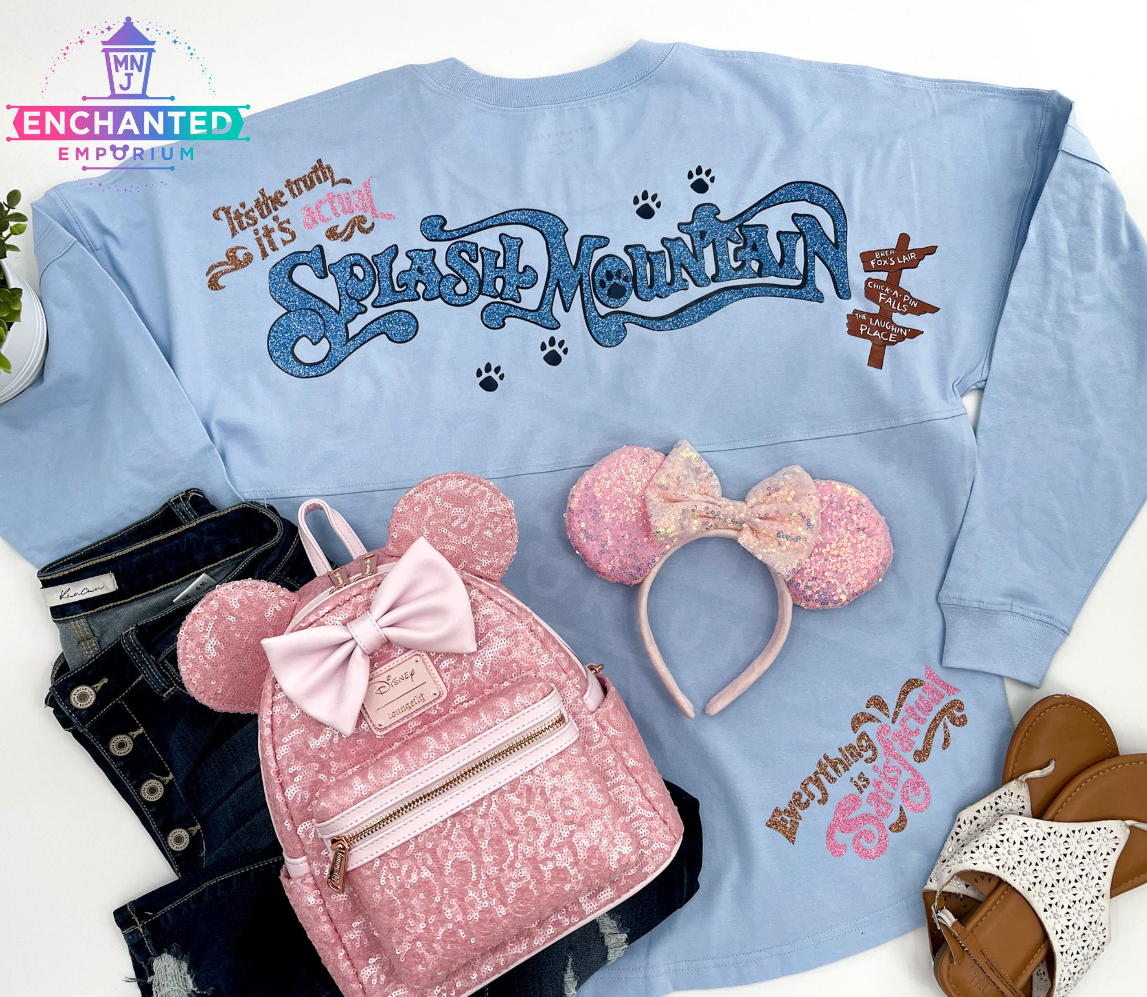 Disneyland スピジャ ビジュー トレーナー ピンク S Disneyland Pink