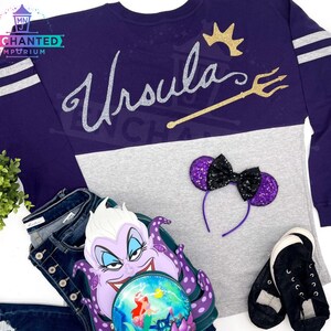 Ursula Villain Disney Jersey Shirt, Ursula Little Mermaid Disney Halloween MNSSHP Villain Poor Unfortunate Souls Jersey Shirt image 3