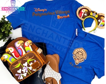 Disney Polynesian Resort Inspired Shirt Disneyland Disney World Shirt, Disney's Polynesian Village Resort Tiki God Aloha Disney World Shirt
