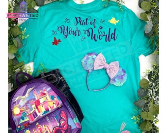 Part of Your World Ariel Little Mermaid Inspired Disneyland Disney World Shirt, Ariel Disney Princess Inspired Shirt