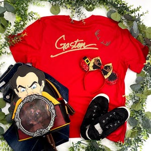 Gaston Villain Disney Jersey Shirt, Gaston Beauty and the Beast Villain Disney Halloween MNSSHP Villains Shirt
