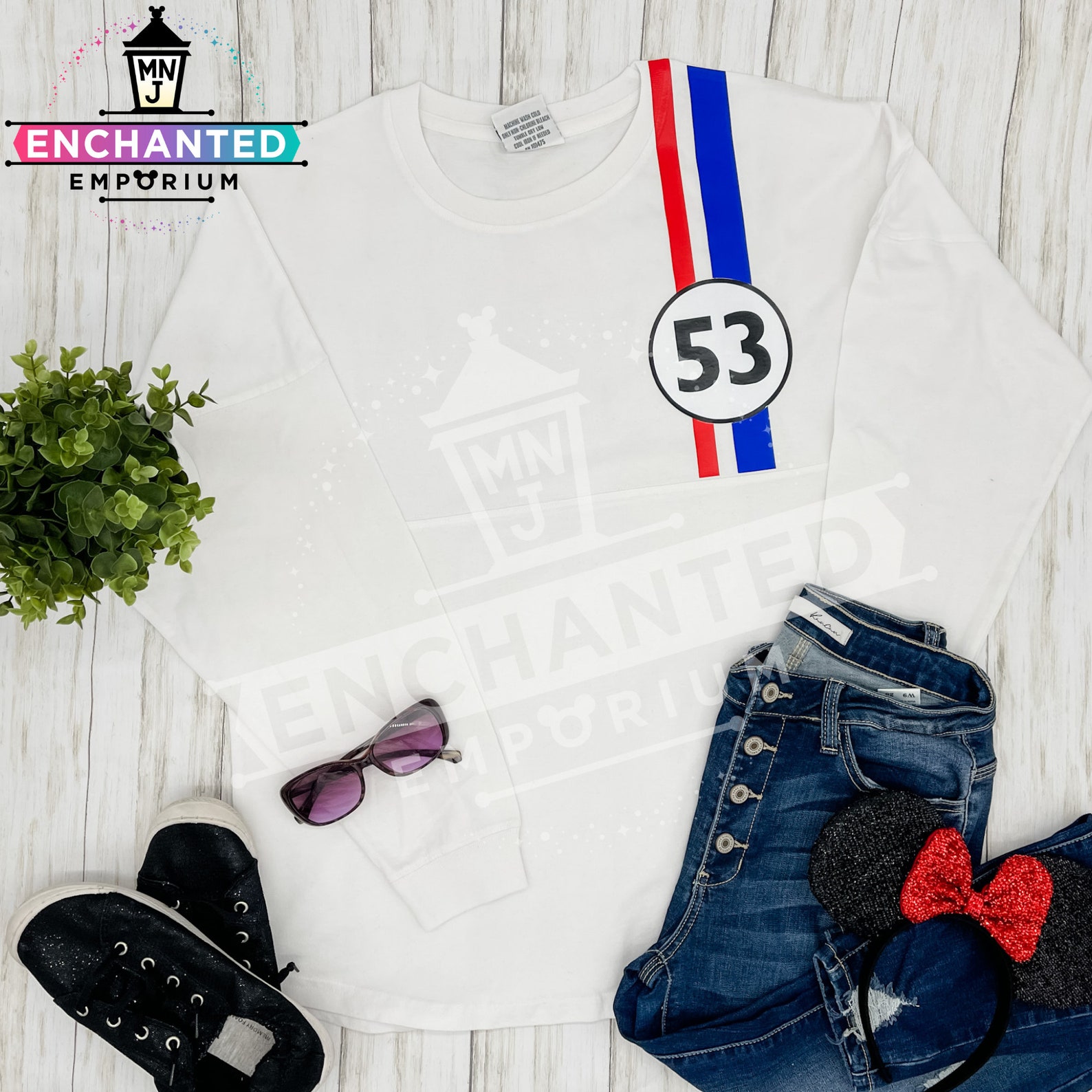 Herbie the Love Bug Number 53 Fully Loaded Disney Inspired Etsy