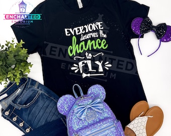 Everyone Deserves the Chance to Fly Shirt – Wicked Inspired Tee – Broadway Fan Gift – Elphaba Quote Shirt – Witchy Park Day Outfit