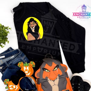Scar I'm Surrounded by Idiots Disney Lion King Inspired Disney Halloween Villain Jersey Shirt Disneyland Disney World Jersey Shirt image 2