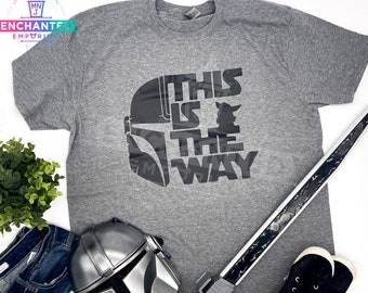 Dies ist der Weg Das Kind Mandalorianer Star Wars Baby Yoda Disneyland Disney World Shirt, Galaxy's Edge Mandalorianer Dies ist der Weg Shirt