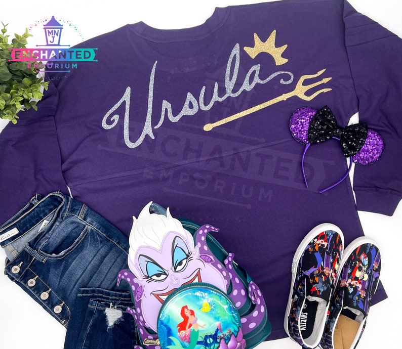 Ursula Villain Disney Jersey Shirt, Ursula Little Mermaid Disney Halloween MNSSHP Villain Poor Unfortunate Souls Jersey Shirt image 1