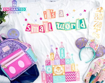 It's A Small World Disney Parks Ride Inspired Jersey Shirt, Small World Disneyland Disney World Jersey Shirt