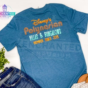 Disney Polynesian Village Resort Villas and Bungalows Inspired Disney World Shirt, Disney Vacation Club DVC Member Polynesian Villas Shirt