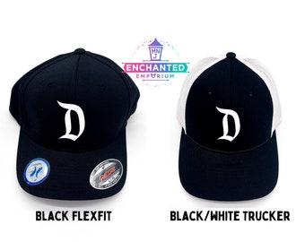 Disneyland D Mickey Head Inspired Fitted Hat, Youth Adult Women Men Walt Disney Mickey Mouse Castle Fitted Hat or Trucker Hat