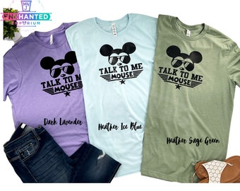 Talk to Me Mouse Mickey Sunglasses Disneyland Disney World Disney Parks Shirt, Disney Dad and Son Mens Mickey Sunglasses Shirt