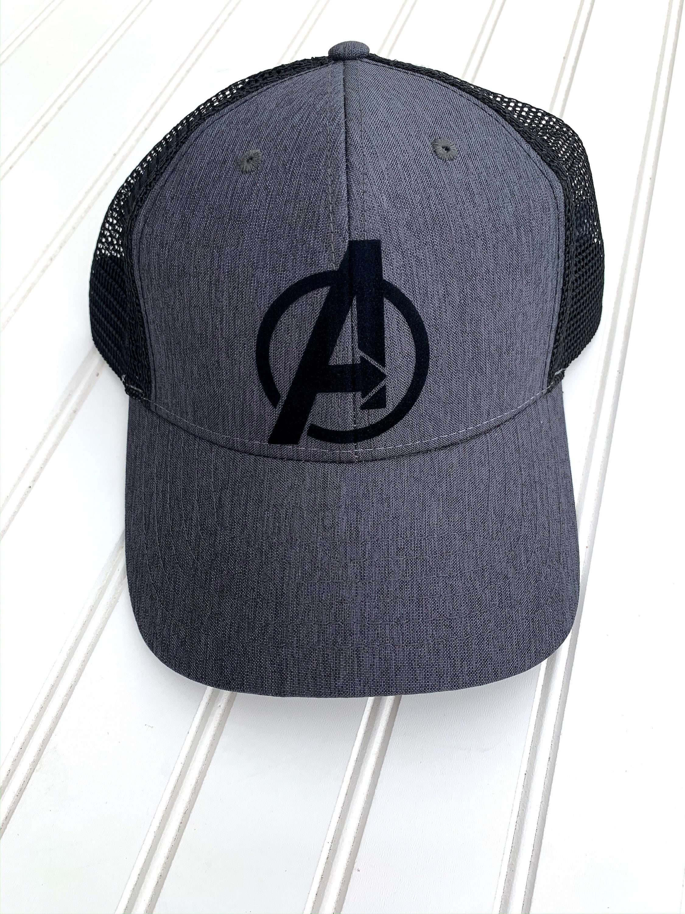 Avengers A Logo Marvel Disney Inspired Fitted Hat, Youth  display picture 1