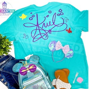 Ariel Little Mermaid Inspired Disneyland Disney World Shirt, Ariel Disney Princess Inspired Shirt