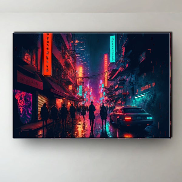 Cyberpunk Wall Murals Etsy