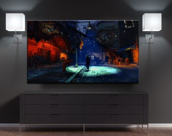 Fallout Wall Art Oil Paint Design Canvas Print "The Memory Den"