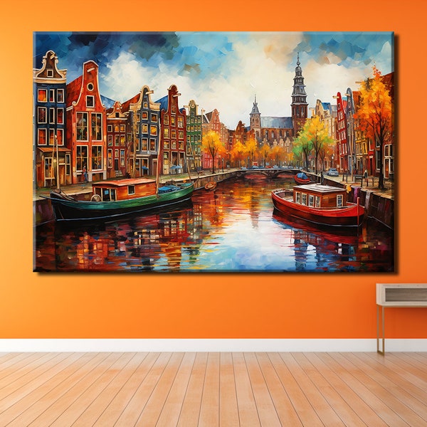 Amsterdam Oil Painting Etsy