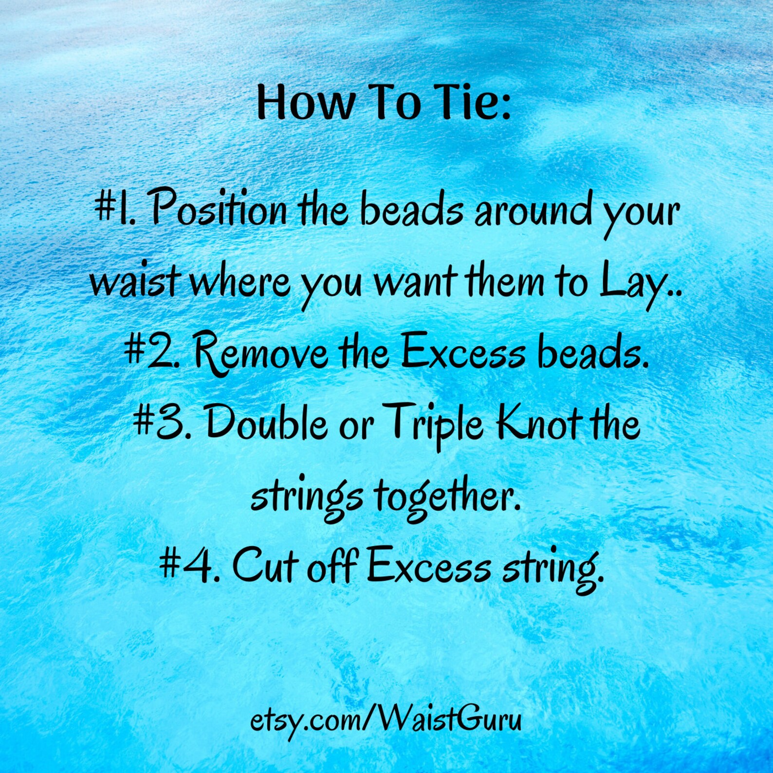 TIE on Waist Beads Waist Beads for Weight Loss Waist Bead Etsy