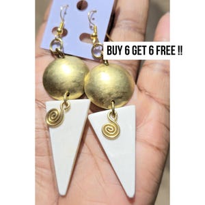 297 Minimalist Earrings, Earrings For Women, Bone Earrings, Ethnic Earrings, Gold Earrings Set, Boho Jewelry, Birthday Earrings, Jewelry