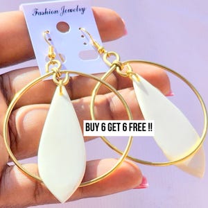 799 Brass Earrings Set, Earrings, African Jewelry, Gifts For Her, Boho Jewelry, Bone Earrings, Earrings for Women, Everyday Earrings, Gift