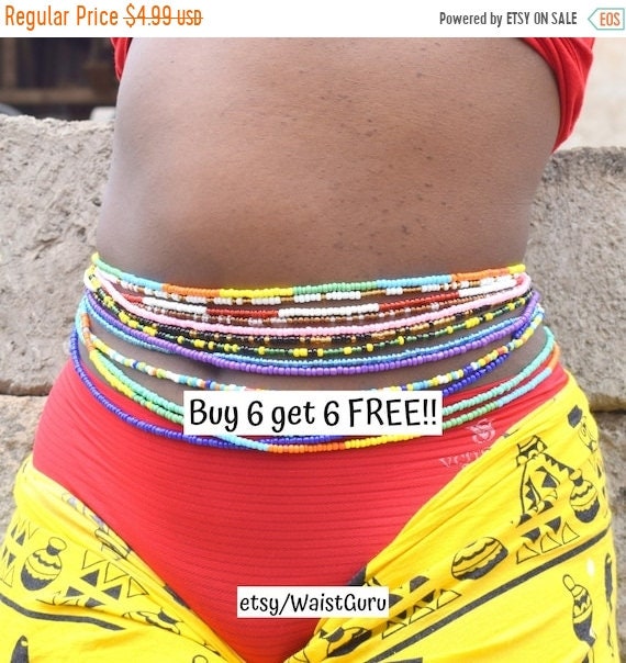 ON SALE TIE On Waist Beads, Waist Beads for weight loss, Waist Bead, …