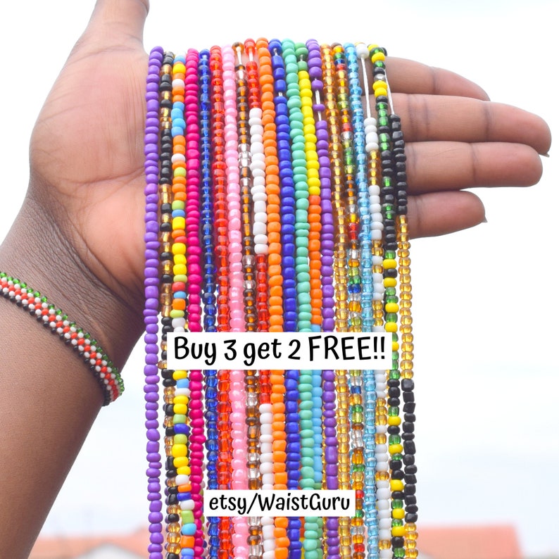 TIE on Waist Beads Waist Beads for Weight Loss Waist Bead Etsy
