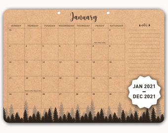 large desk calendar 2021
