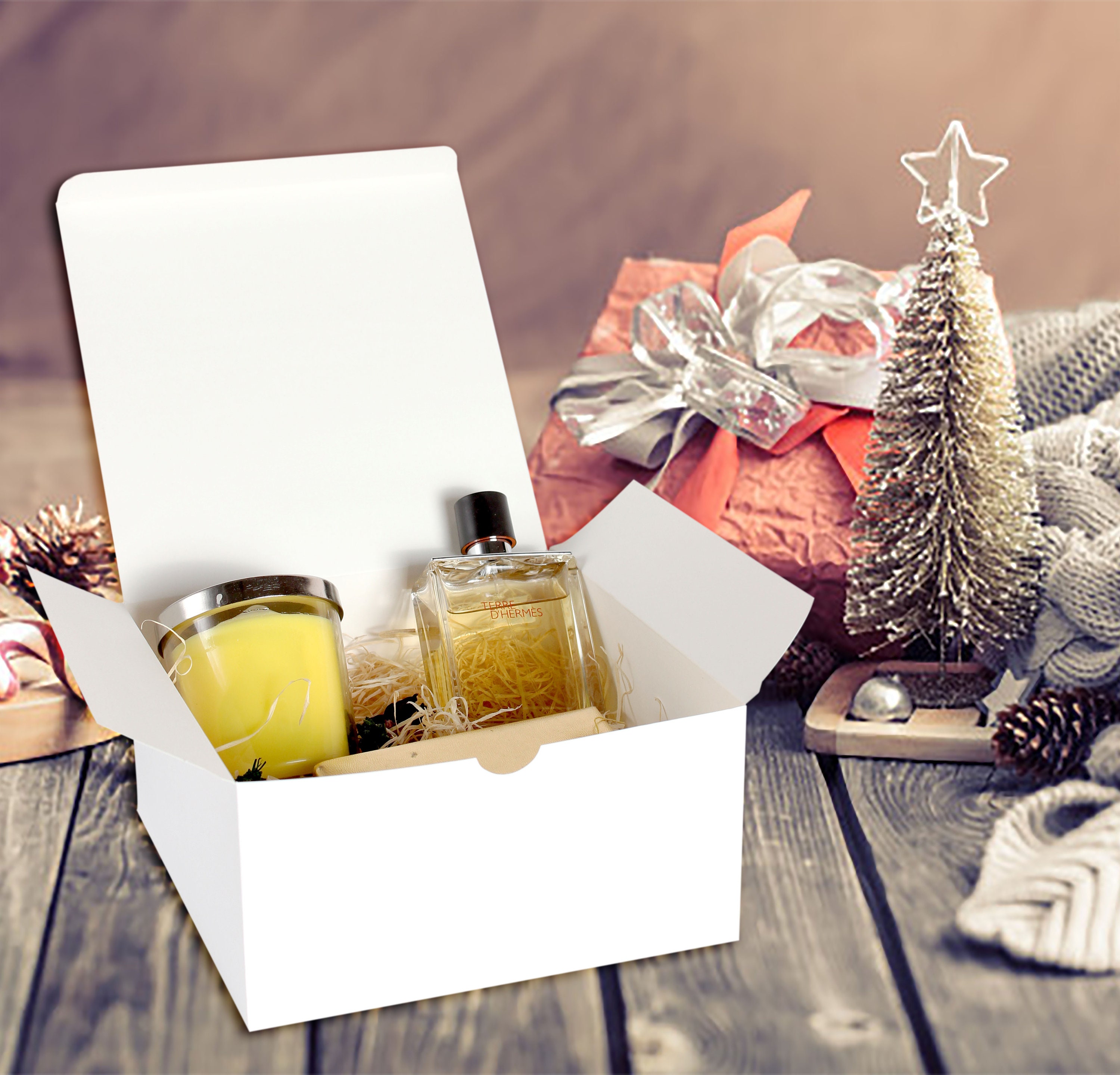 Lot De Boîtes Cadeau Vertes - Grande Boîte Cadeau - 33 X 25 X 10 Cm