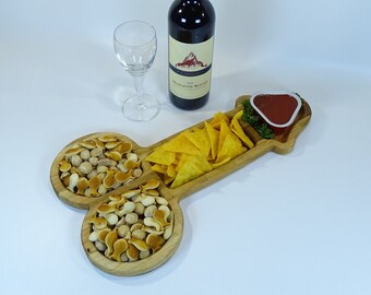 Aperitif aperitif tray penis phallus male sex/ serving tray, cheese tray/ charcuterie