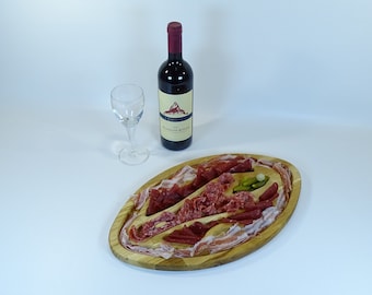 Aperitif platter aperitif vagina vulva female sex / serving platter, cheese platter / cold meats